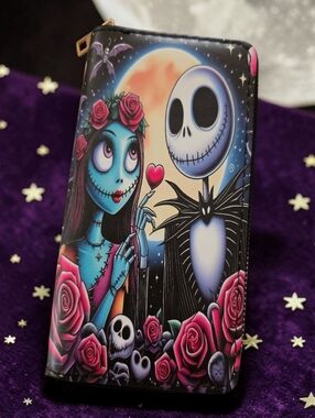 NBC Zip Wallet | Jack & Sally Gothic Cute NWT